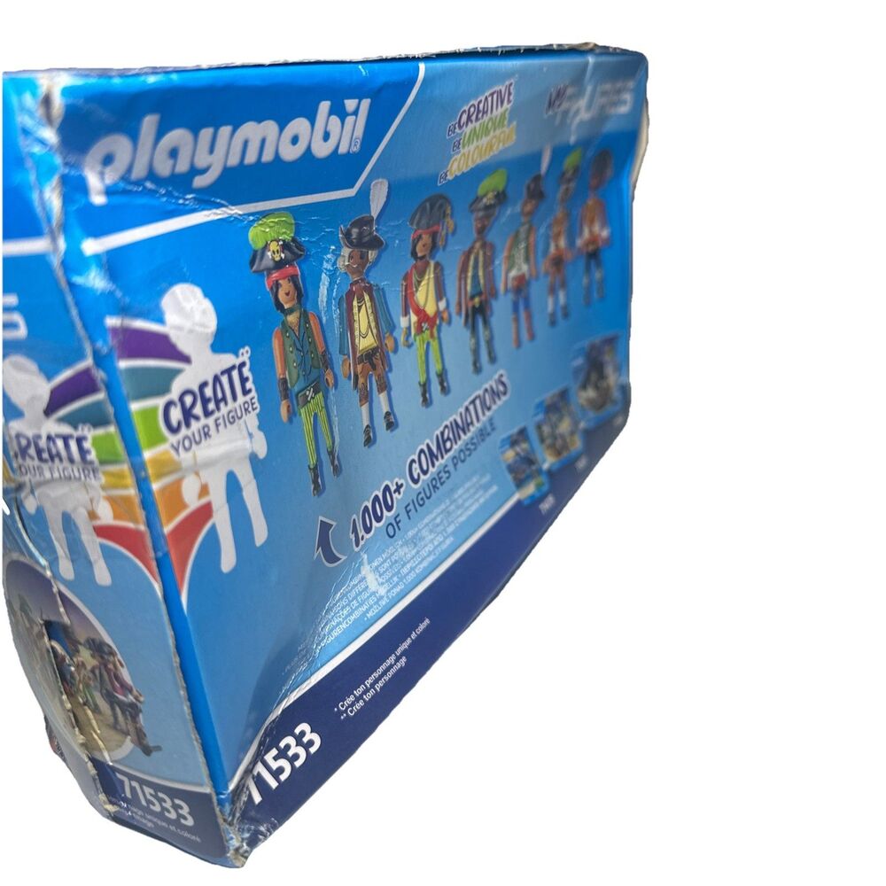 My Figures Pirate Playset with 4 Pirates 83 Accessories Creative Toy(Box Damage) - Picture 8 of 8